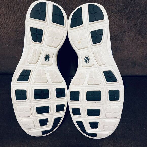 NIKE LUNAR FLYKNIT CHUKKA DARK OBSIDIAN-GAME ROYAL BLUE SZ 9.5 [554969-444] - Picture 8 of 12